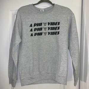 Alpha Phi: Aphi Vibes grey sweatshirt